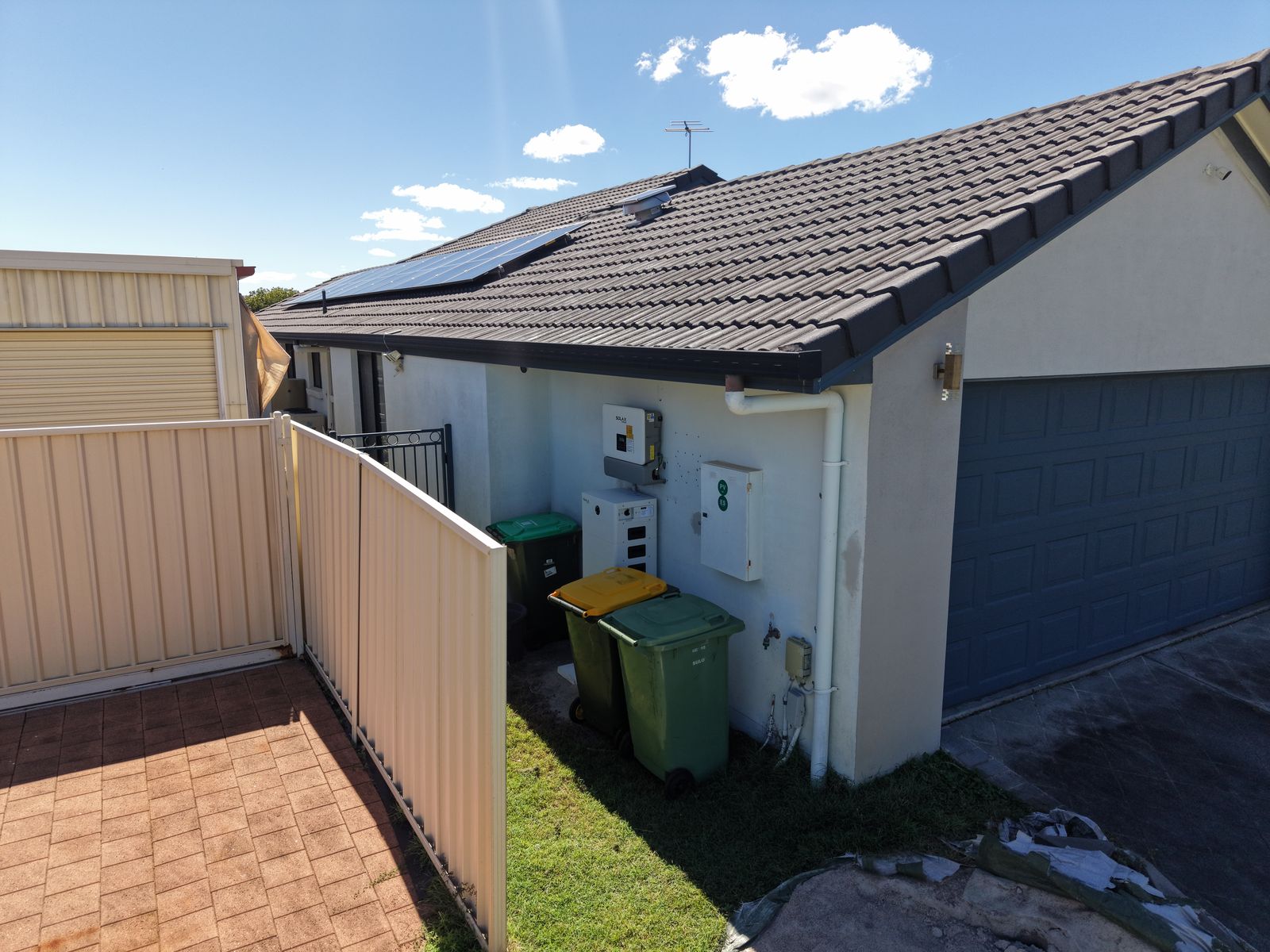 SolarYoot solar panel installation - aerial drone view