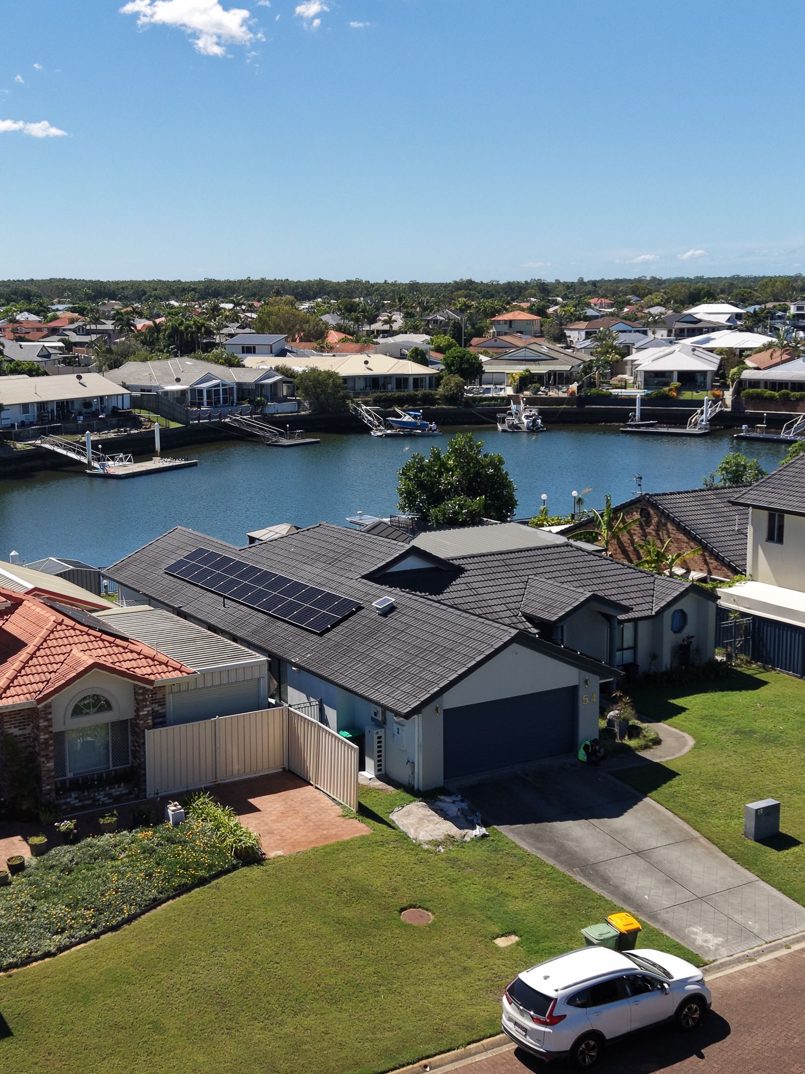 Rooftop solar panels Burpengary suburb