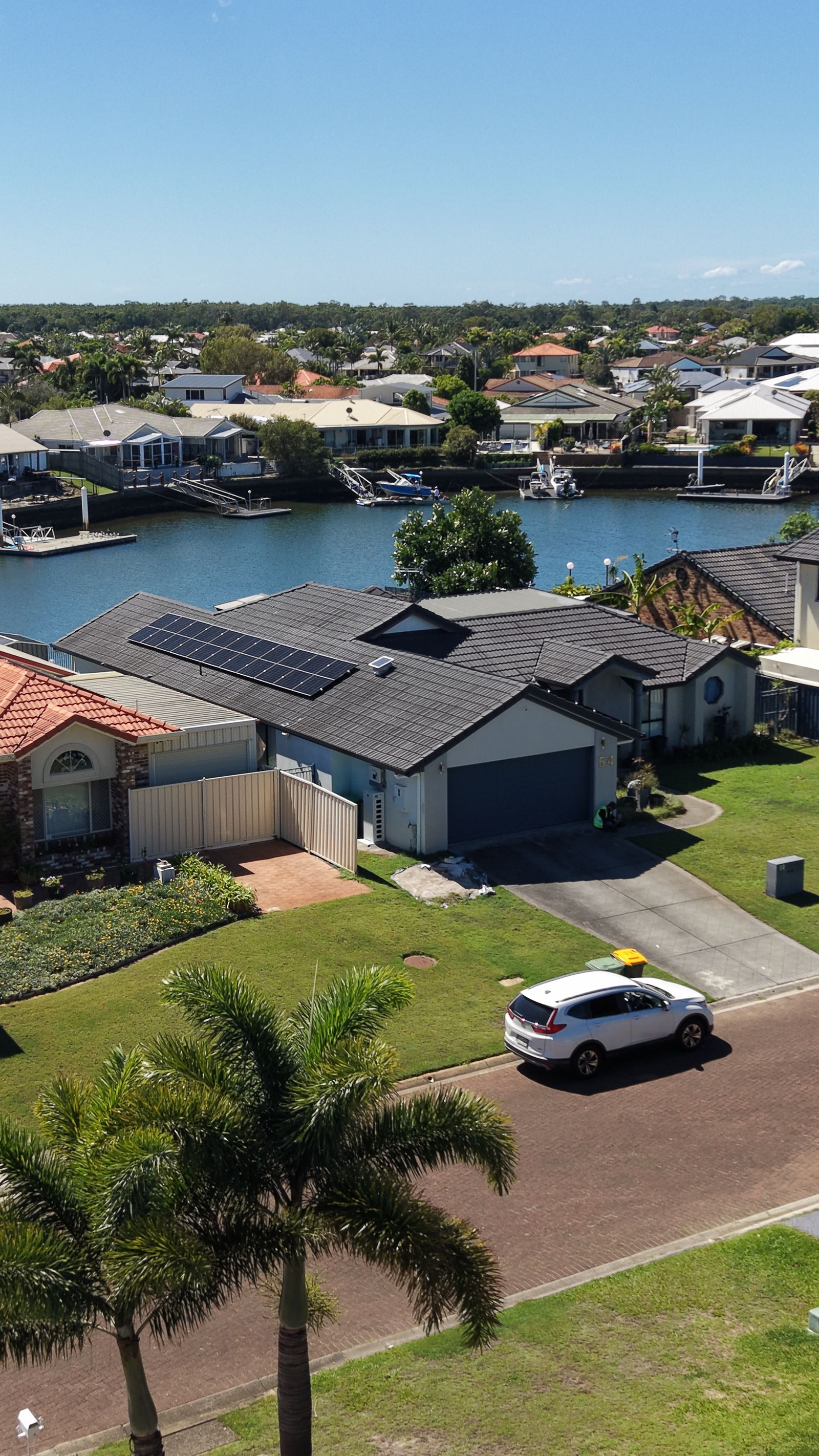 Residential solar Burpengary aerial