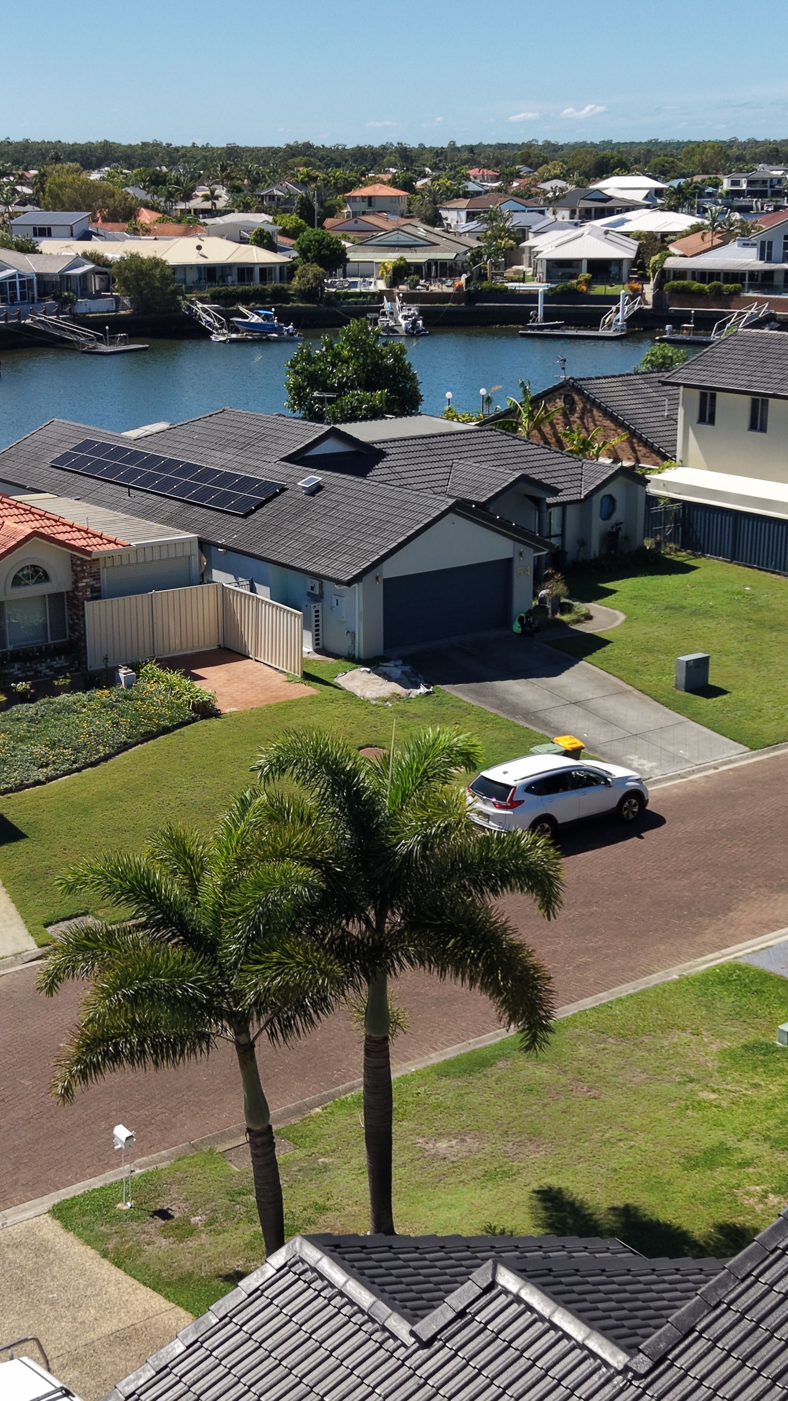 Solar panel close-up Sunshine Coast