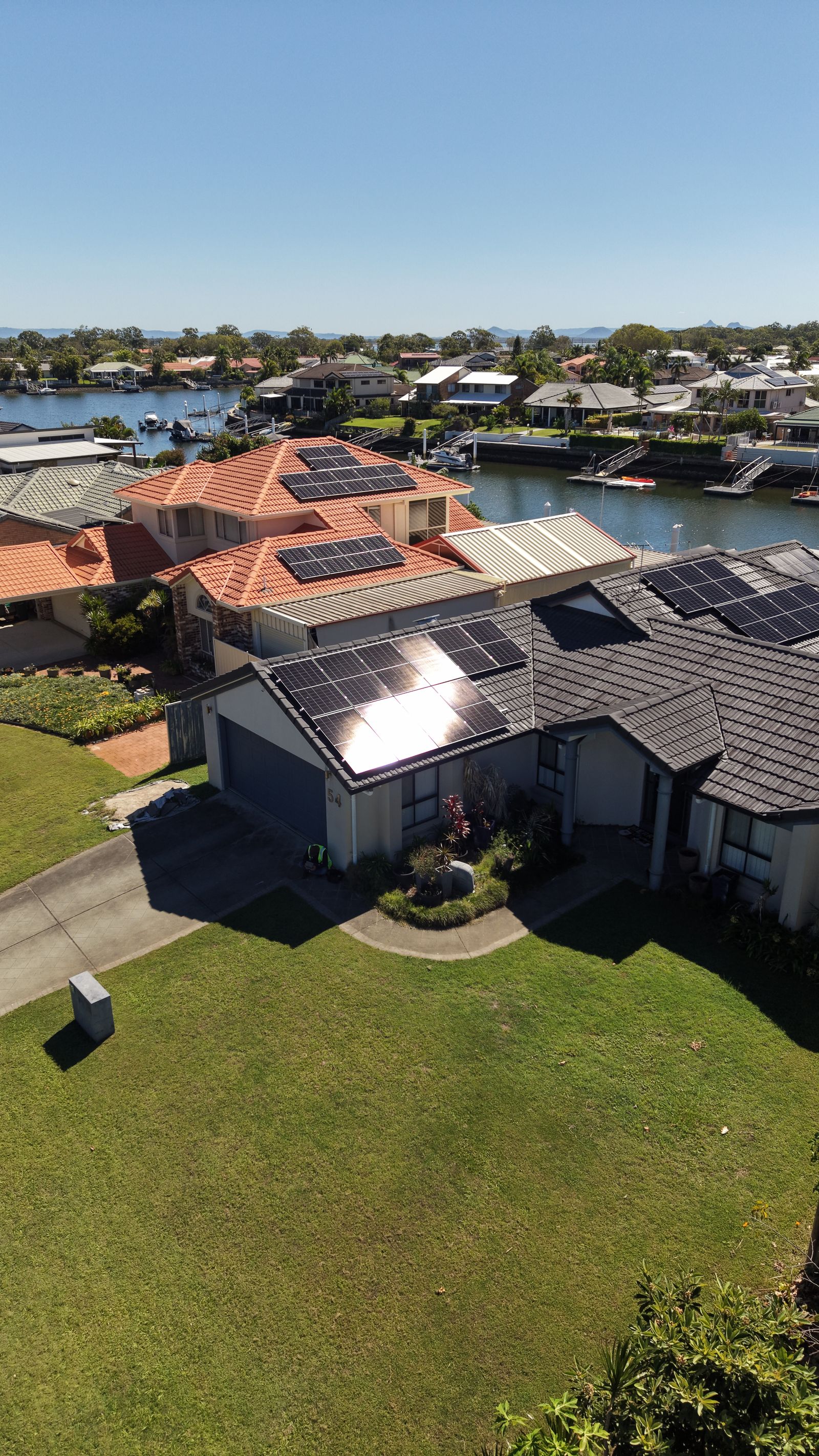 Solar panel detail shot Redcliffe