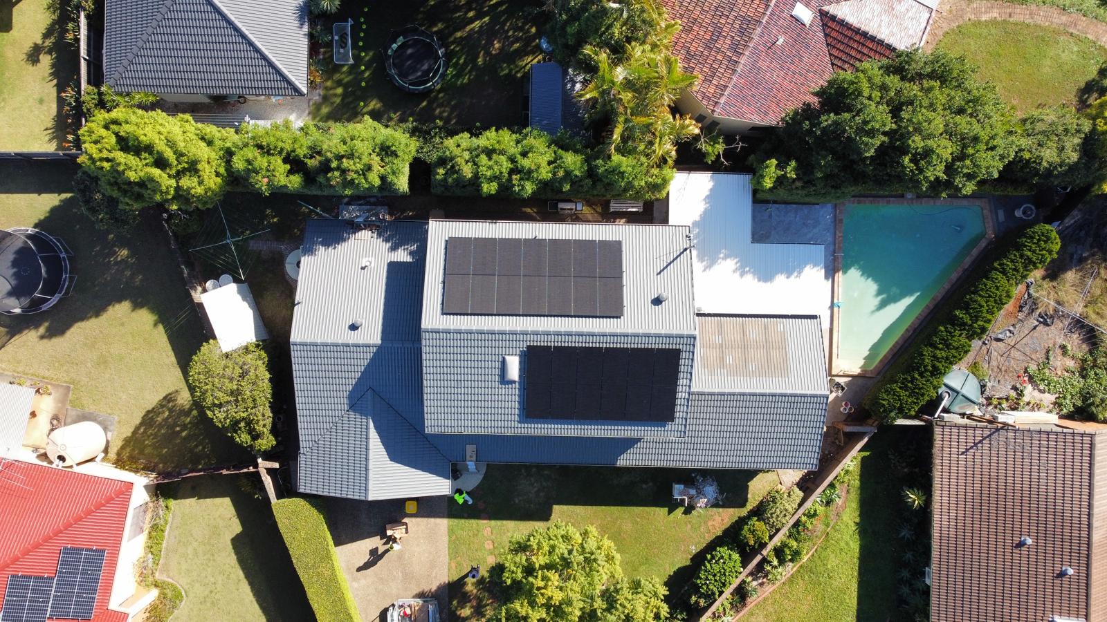 Completed solar installation - Mango Hill residence