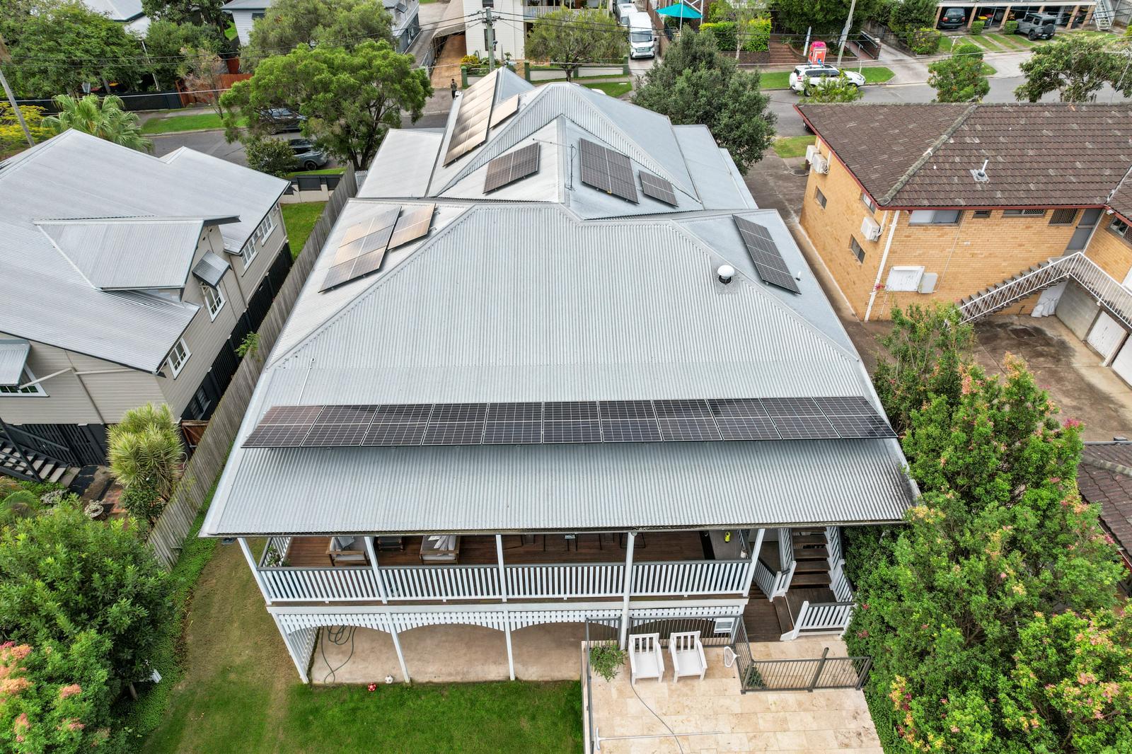 Solar system installation project - Queensland home